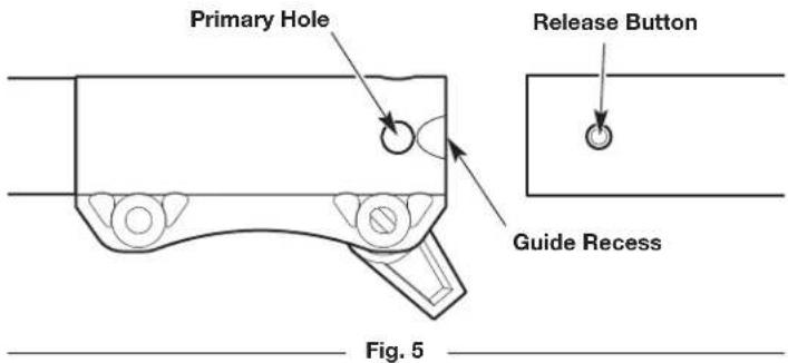 Primary Hole Release Button Guide Recess Fig. 5