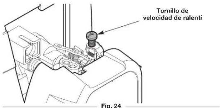 Tornillo de velocidad de ralentí Fig. 24