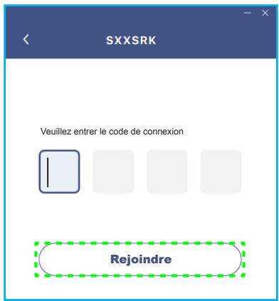 SXXSRK Veuillez entrer le code de connexion Rejoindre
