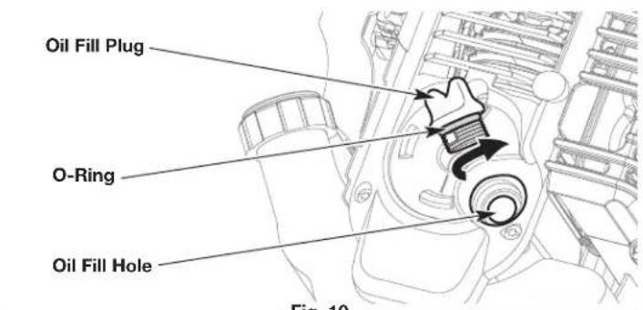 Oil Fill Plug O-Ring Oil Fill Hole Fig. 10
