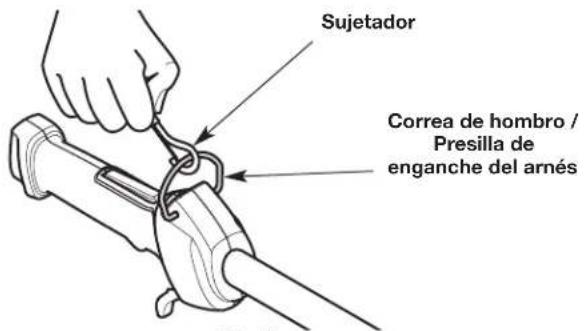 Sujetador Correa de hombro / Presilla de enganche del arnés