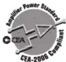 Amplifier Power Standard CEA CEA-2006 Compliant