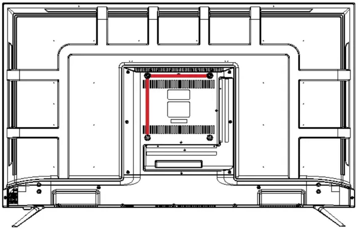EKO K500USG - BACK OF TV - 1