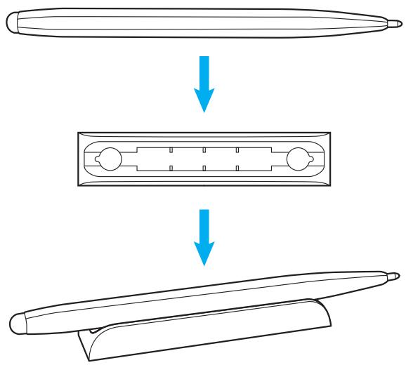 OPTOMA 3752RK - Connexion du support de stylet tactile - 1