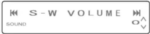 S-W VOLUME SOUND O^V