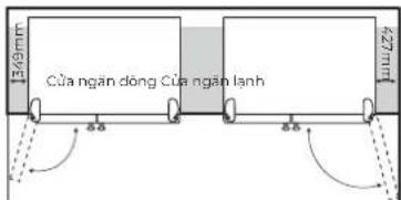1349mm CUA NGÂN DÔNG CUA NGÂN LÀNH 8.6 8.6 227mm