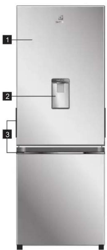 ELECTROLUX ETB3760K-H - CÁC BỘ PHẦN CỦA TỪ LẠNH NGĂN ĐÁ DƯỚI - 1