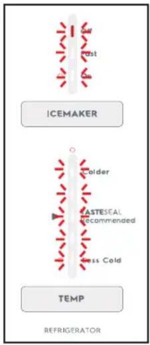 ICEMAKER Colder ASTESCAL Recommended Less Cold TEMP REFRIGERATOR