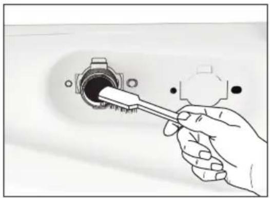 ELECTROLUX EWF7524D3WB - To clean the water inlet filters: - 3