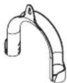 ELECTROLUX EWF7524D3WB - Plastic Hose Guide - 1