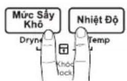 Mức Sấy Khổ Dryness Nhiệt Độ Temp Khốc lock