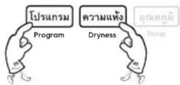 โปรแกรม Program ความแห้ง Dryness Temp