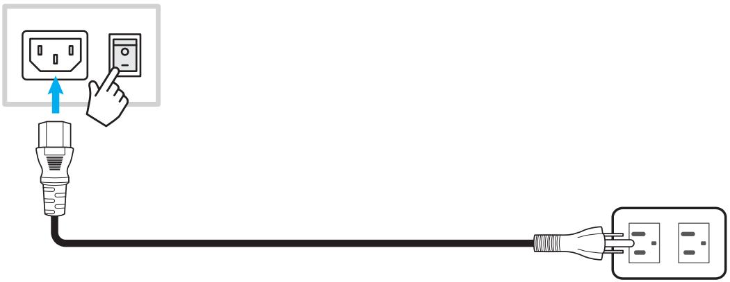OPTOMA 3863RK - Mise sous tension - 1