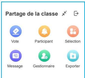 Partage de la classe Vote Participant Sélection Message Gestionnaire Exporter