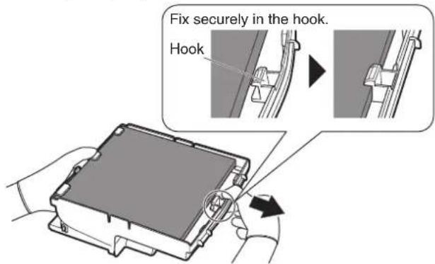 Fix securely in the hook. Hook