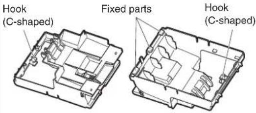 Hook (C-shaped) Fixed parts Hook (C-shaped)