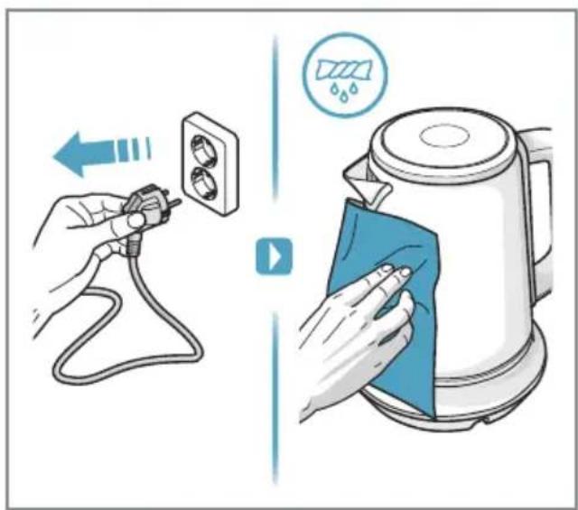 Illustration showing how to clean air by using a plug into an electrical outlet and a water heater, with Chinese text labels.