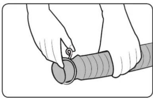 SAMSUNG WA16N6780CV - STEP 4 Position the drain hose - 1