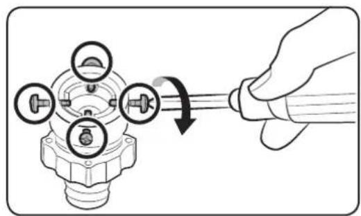 SAMSUNG WA16N6780CV - Connect the water hose to the water tap. - 1
