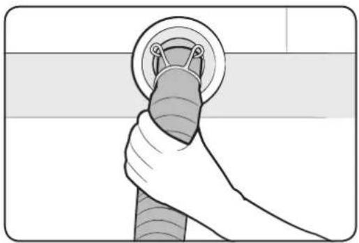 SAMSUNG WA16N6780CV - STEP 4 Position the drain hose - 2