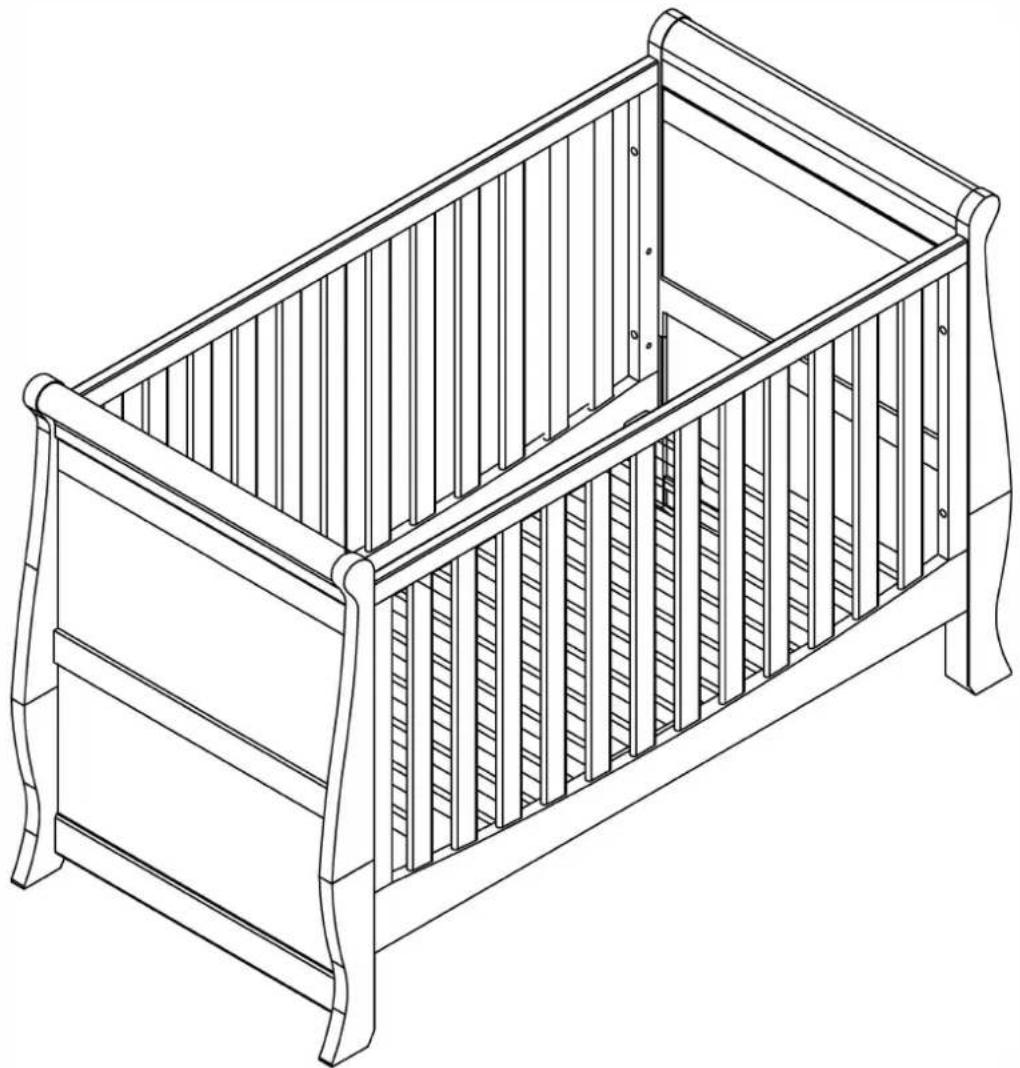 Silver Cross Nostalgia Sleigh Cot Bed - Assembly Instructions - 1