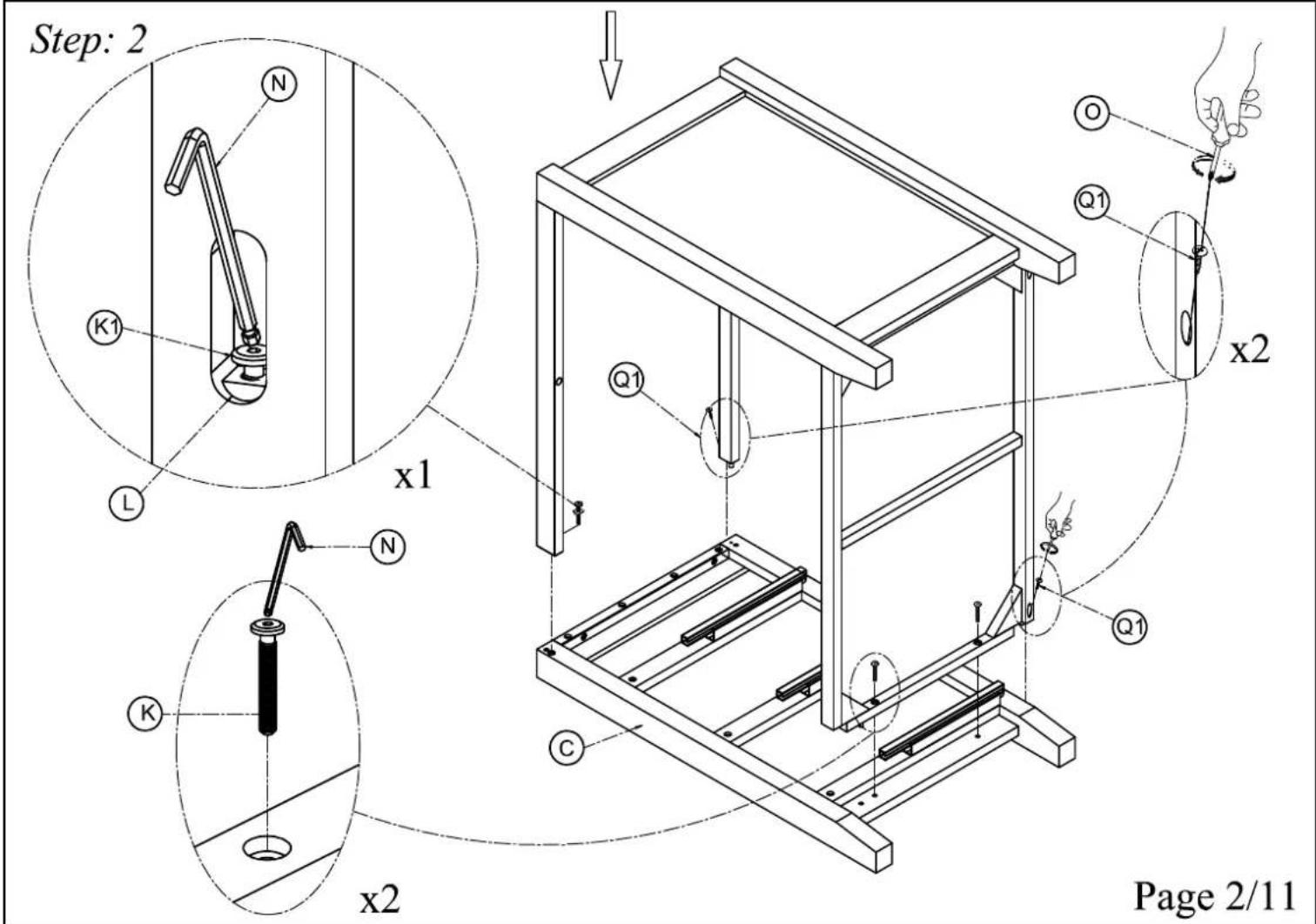 Step: 2 N K1 L x1 Q1 O Q1 x2 N K C x2 Page 2/11