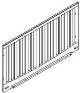 Silver Cross Nostalgia Sleigh Cot Bed - Parts List : - 2