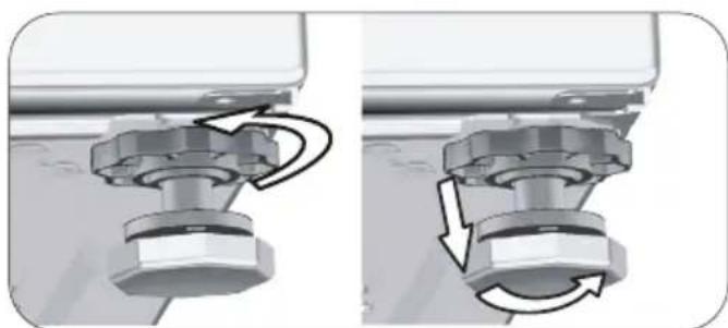 Defy DWD319 - Adjusting the feet - 1
