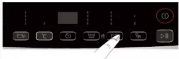 Control panel interface with labeled buttons including 'OK', 'Cancel', and a play button