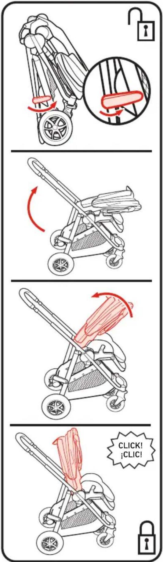 GRACO Premier Modes Lux - - Para desplegar el cochecito - 1