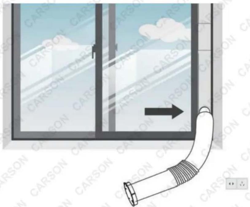 Carson PA280 - Attaching the Exhaust Hose - 4