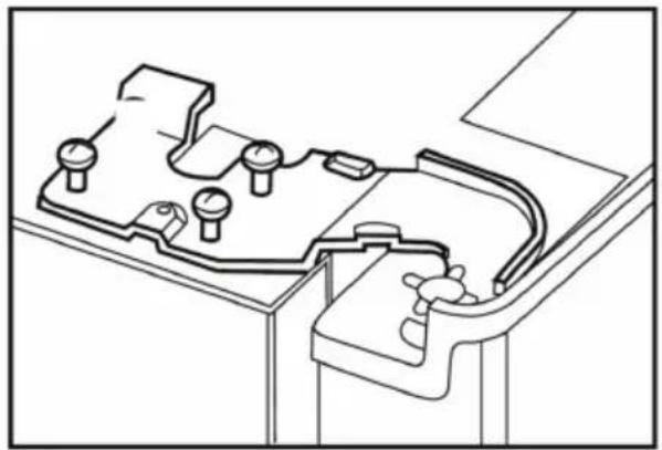 Defy DFF447 - Adjusting the gap on the upper door - 3