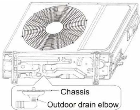 Chassis Outdoor drain elbow