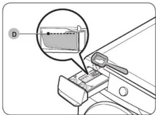 SAMSUNG WW10TP44DSH - Hướng dẫn cho ngăn chứa bột giặt - 2