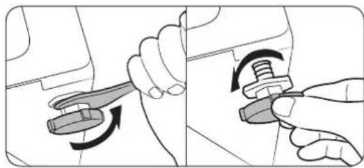 SAMSUNG WW80J54E0BW - STEP 3 Adjust the levelling feet - 1