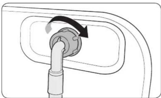 SAMSUNG WW80J52G0KW - STEP 4 Connect the water hose - 2
