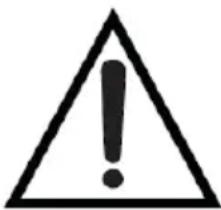 Warning symbol image with exclamation mark inside a triangle