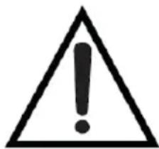 Warning symbol image with exclamation mark inside a triangle
