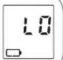 Oricom IET400 - Low battery warning: - 1