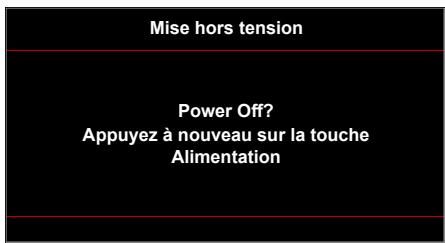 Mise hors tension Power Off? Appuyez à nouveau sur la touche Alimentation
