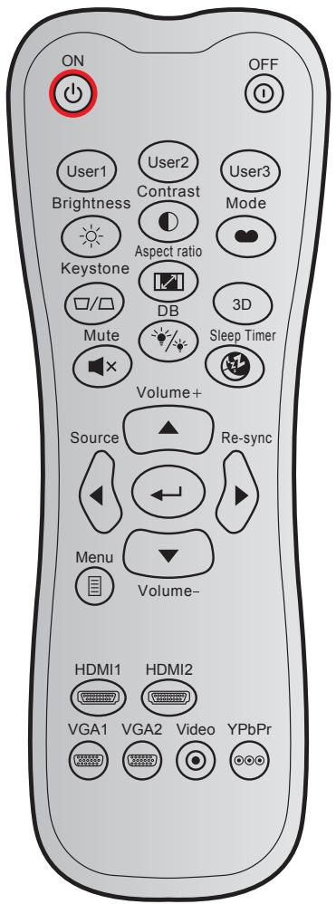 OPTOMA CinemaX D2 - Codes de télécommande - 1