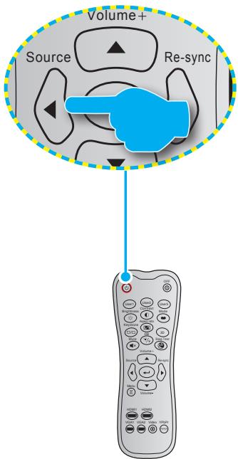 OPTOMA CinemaX D2 Smart - Sélectionner une source d'entrée - 1