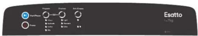 Start/Press Screen Program Screen Anti-Charge Light Screen Cave Esatto L4kg