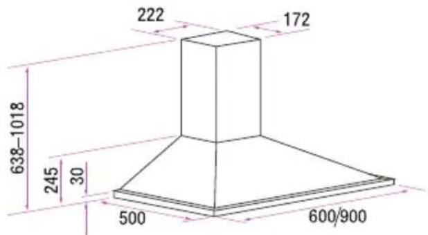 222 172 638-1018 245 30 500 600/900