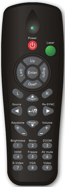 OPTOMA DH1010 - Télécommande - 1