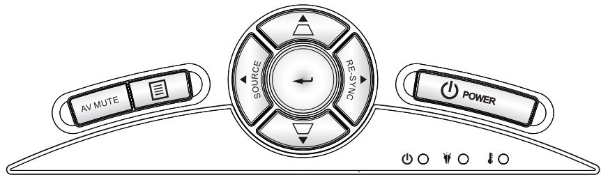 OPTOMA DH1011 - Panneau de commandes et télécommande - 1