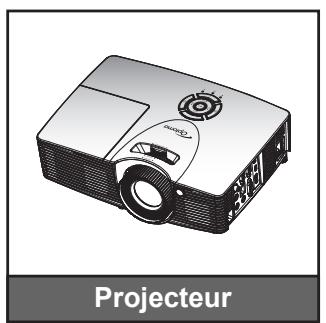 OPTOMA DH400 - Description du contenu de la boîte - 1