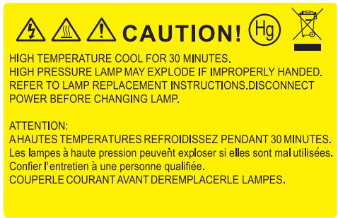 OPTOMA DH401 - Remplacement de la lampe - 2