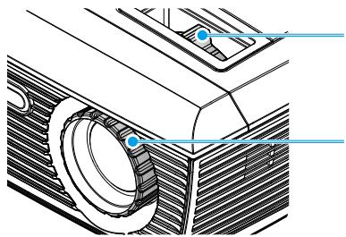 OPTOMA DS211 - Réglage du Zoom/Mise au point du Projecteur - 1