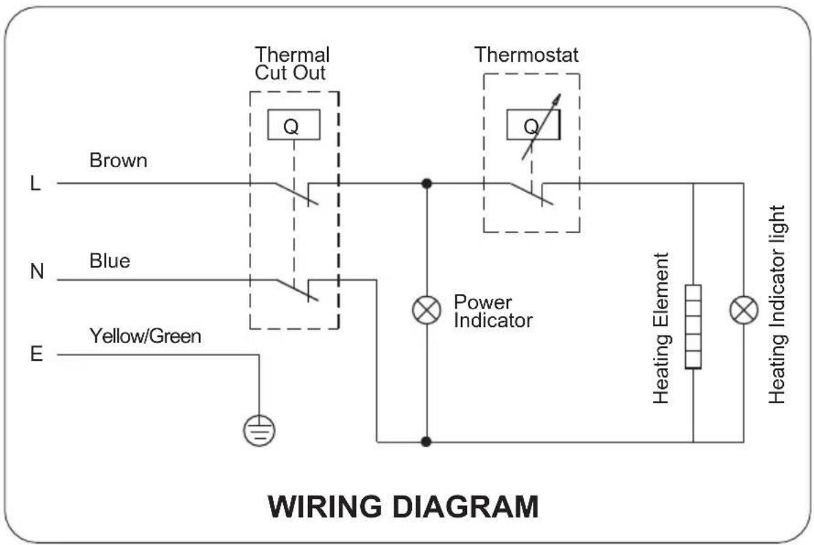 MIDEA D30-15VDO - Internal Wire Diagram - 1